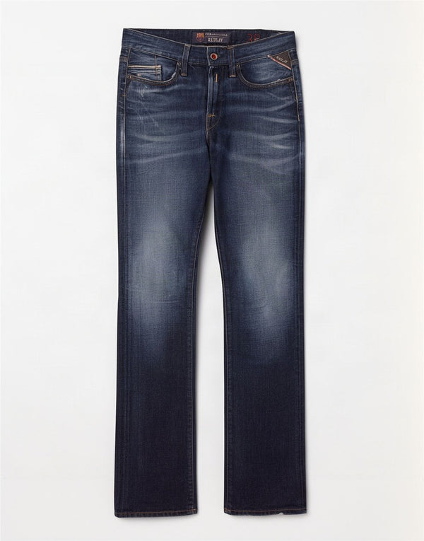 Replay Jeans Waitom drepte pentru bărbați L30 L34 Bumbac bleumarin