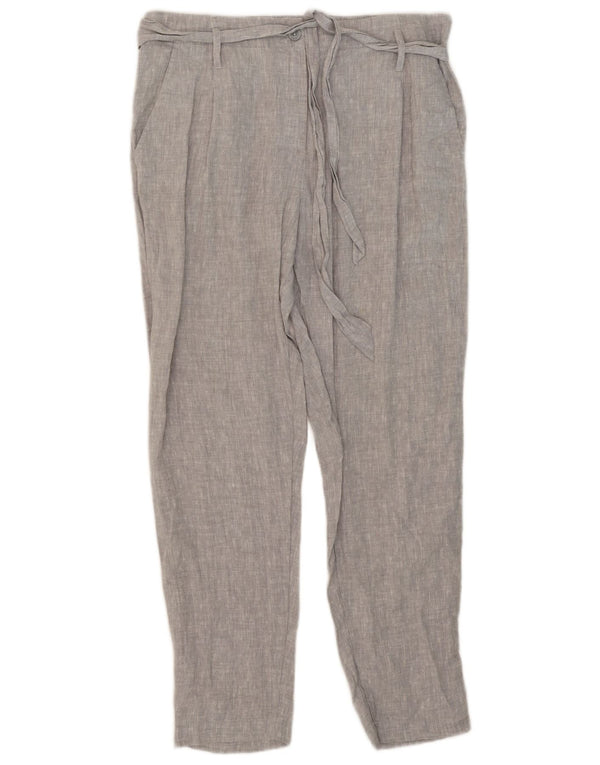 Pantaloni chino conici pentru femei Marks & Spencer UK 12 Medium W34 L29 Gri