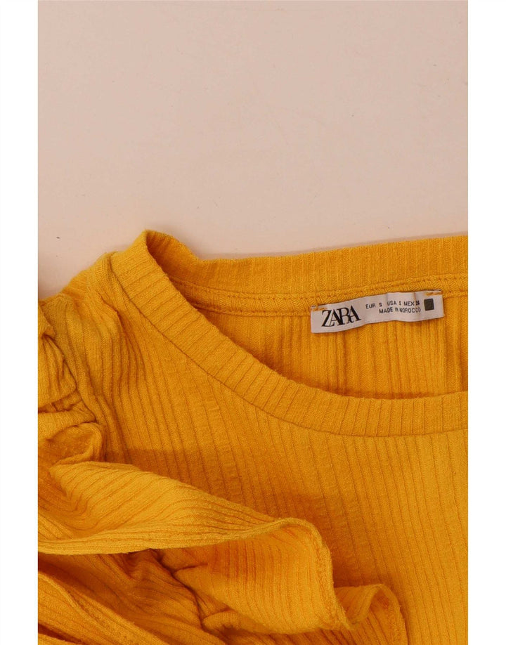 Bluză pentru femei Zara UK 10 Small Yellow