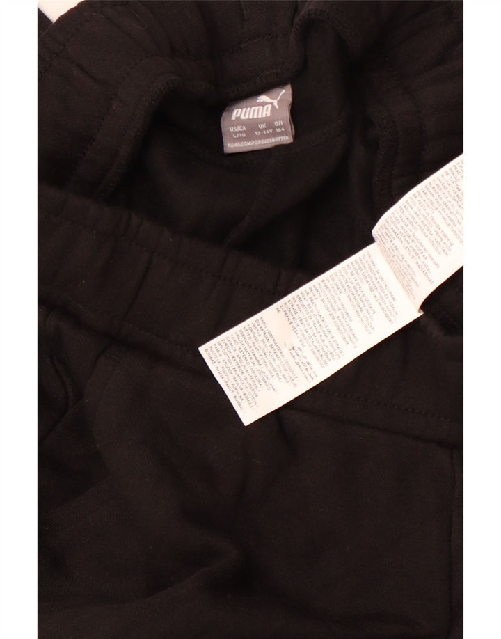 PUMA Băieți Pantaloni Trening Pantaloni Joggeri 13-14 Ani Bumbac Negru