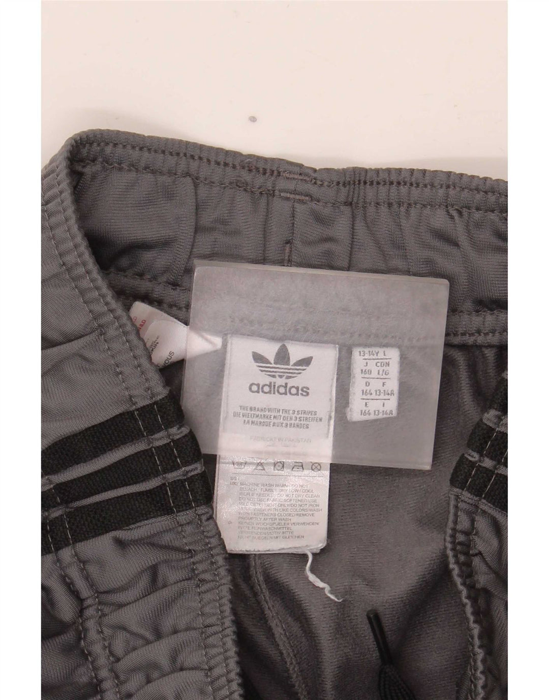 Pantaloni de trening Adidas baieti Joggeri 13-14 ani poliester gri