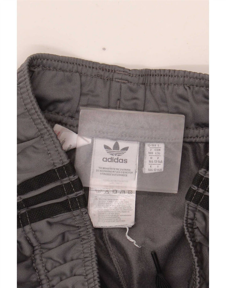 Pantaloni de trening Adidas baieti Joggeri 13-14 ani poliester gri