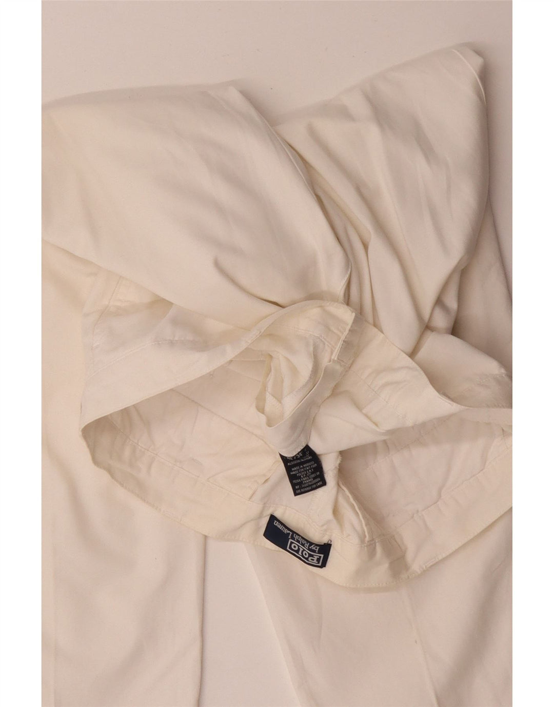 POLO RALPH LAUREN Pantaloni chino drepți pentru bărbați L42 L34 Bumbac alb