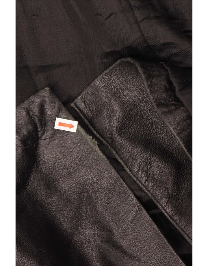 Palton din piele pentru bărbați Berkana IT 52 XL negru