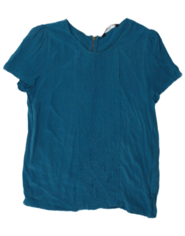 Bluză pentru femei Zara UK 10 Small Blue Silk