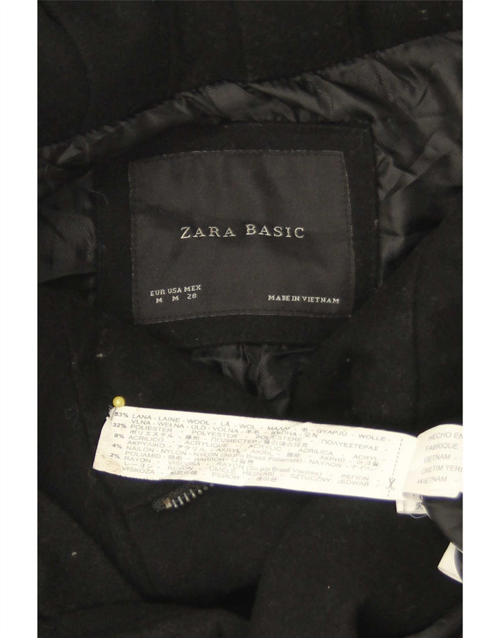 Trenci pentru femei Zara UK 12 Lână neagră medie