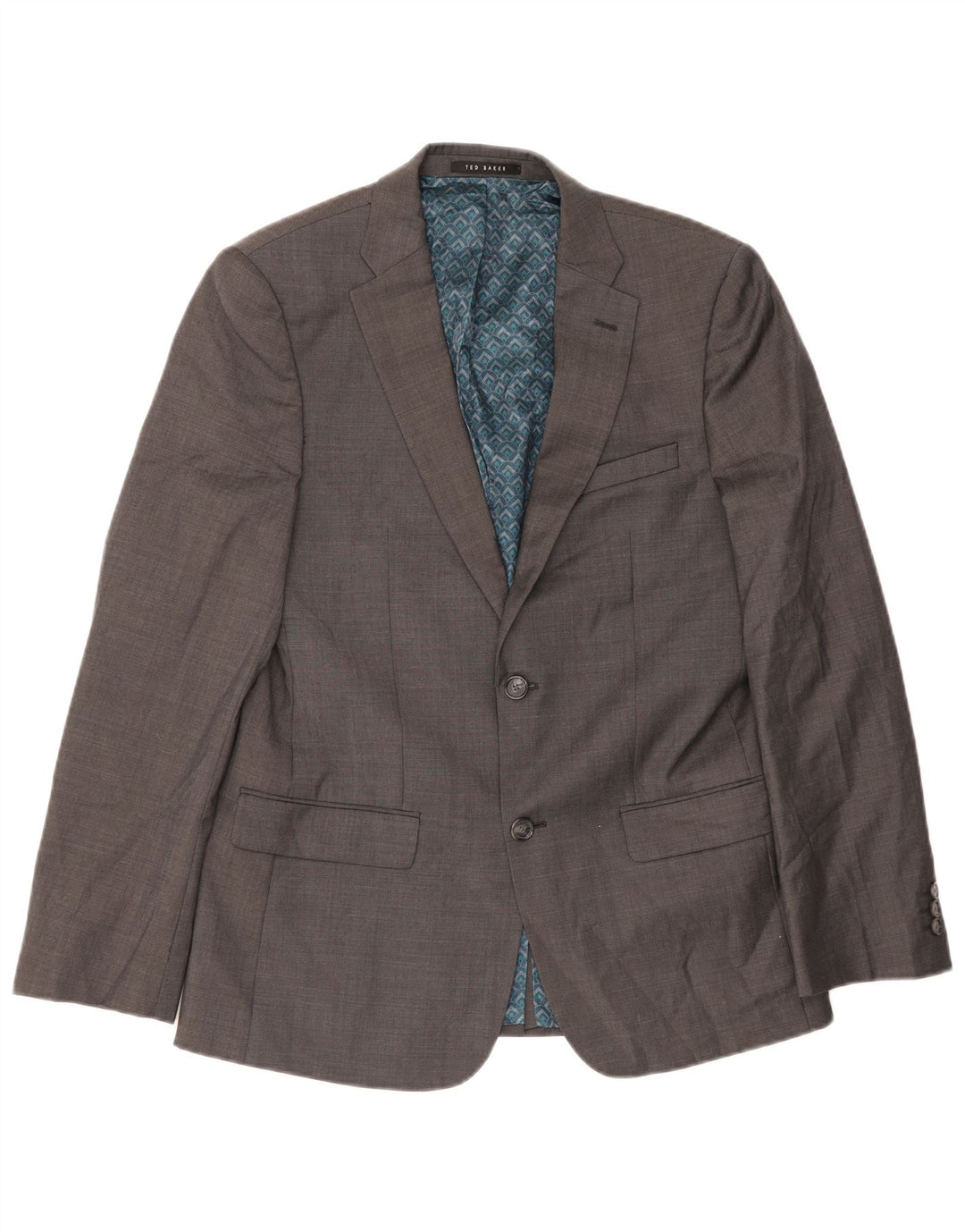 Sacou Ted Baker pentru bărbați, cu 2 nasturi, UK 38, lână, gri mediu