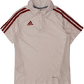 Tricou polo ADIDAS Climacool pentru baieti 9-10 ani poliester alb