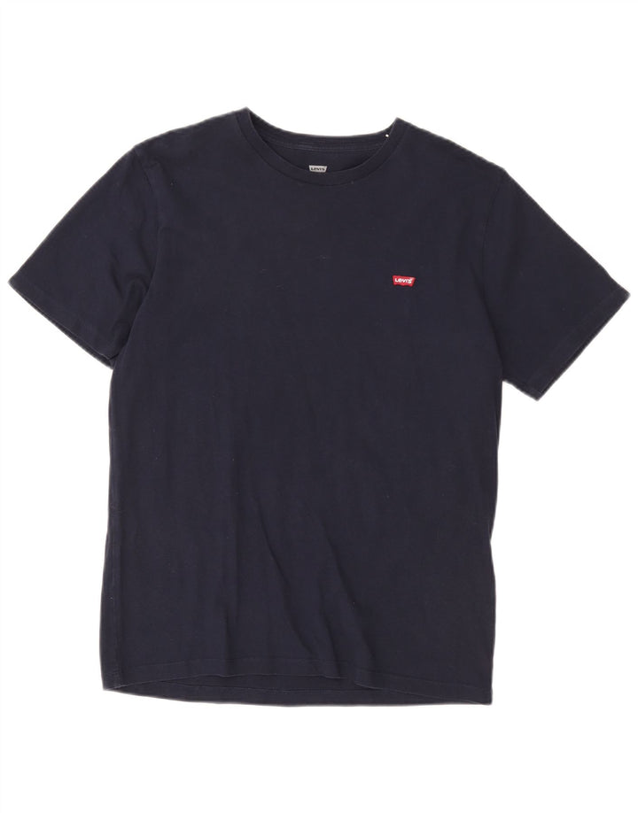 Tricou pentru bărbați Levi's Top mediu din bumbac bleumarin