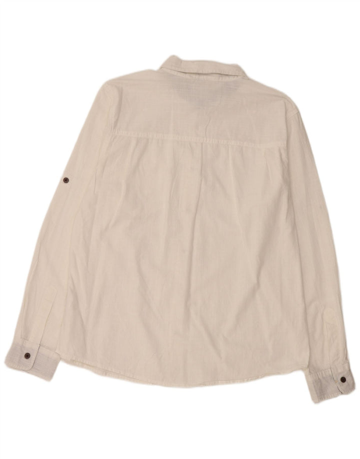 MOUNTAIN WAREHOUSE Cămașă pentru bărbați din bumbac alb mare