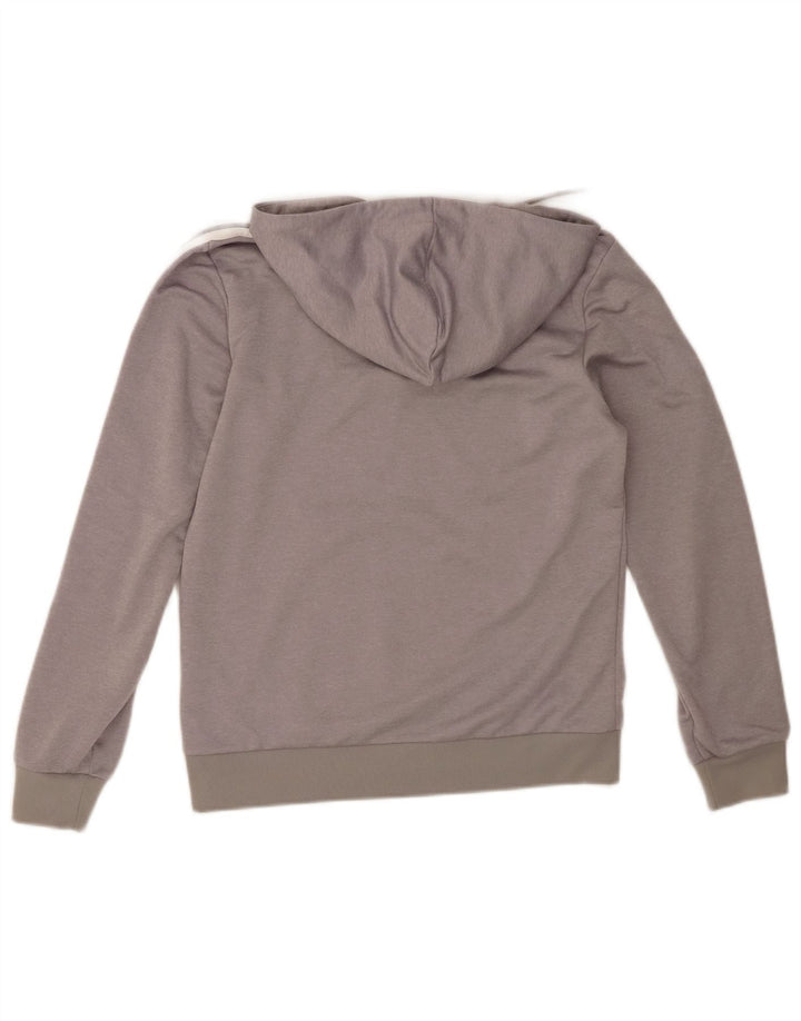 ADIDAS Mens Hoodie Jumper Small Grey Polyester