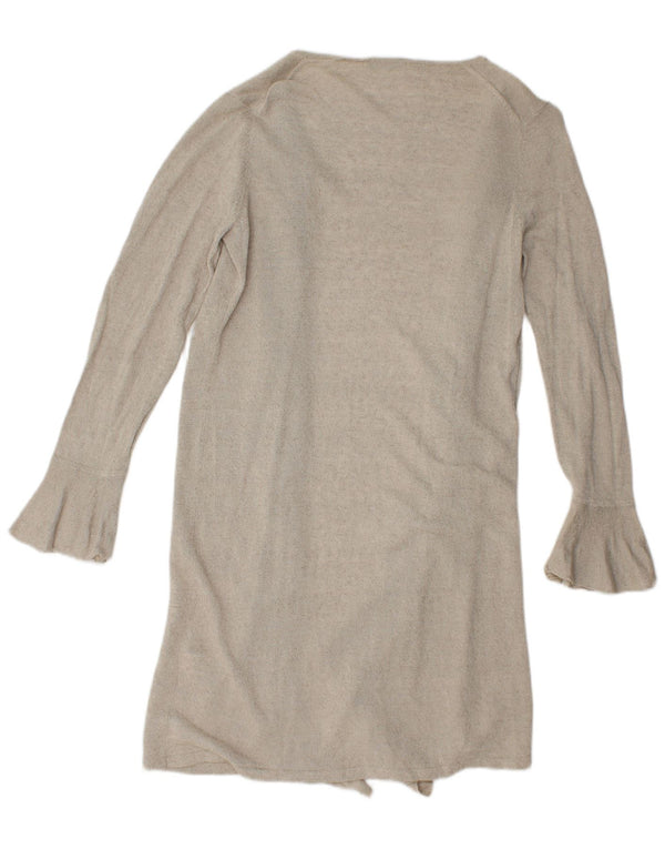 Pulover cardigan cu paragate pentru femei Marks & Spencer UK 12 Medium Bej In