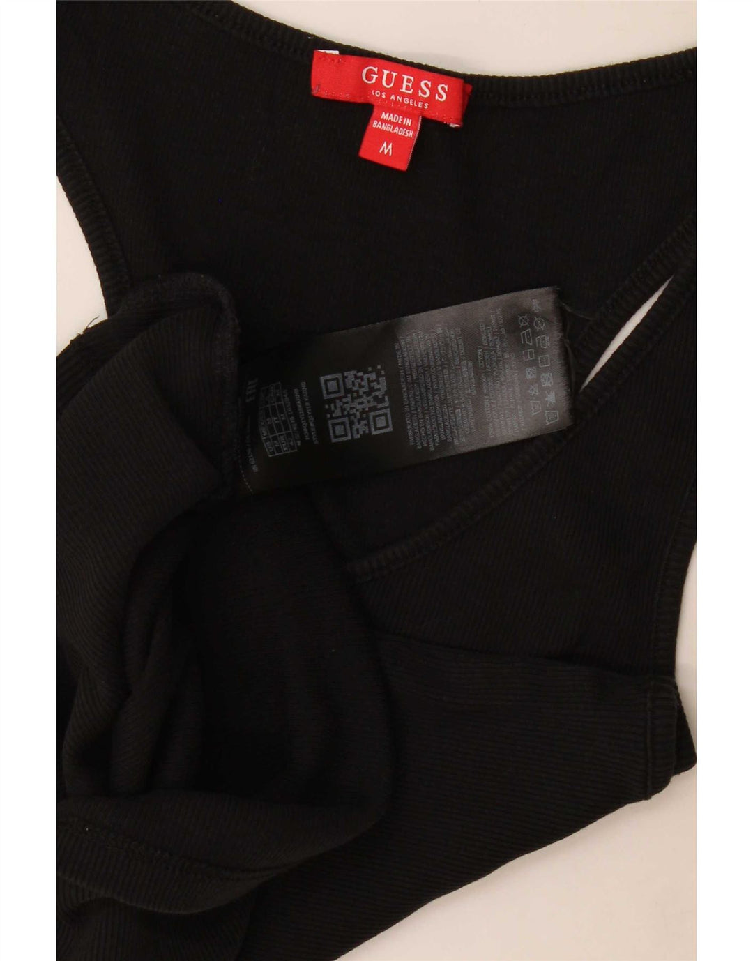 Vestă grafică Guess pentru femei UK 12, bumbac mediu negru