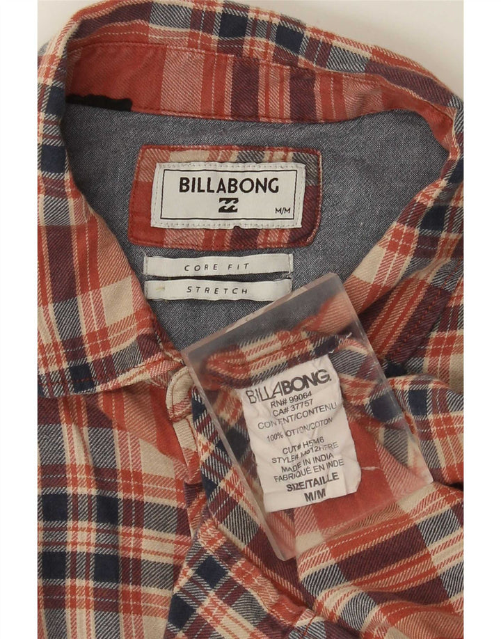Cămașă din flanel pentru bărbați Billabong Core Fit, bumbac cu carouri roșii medii