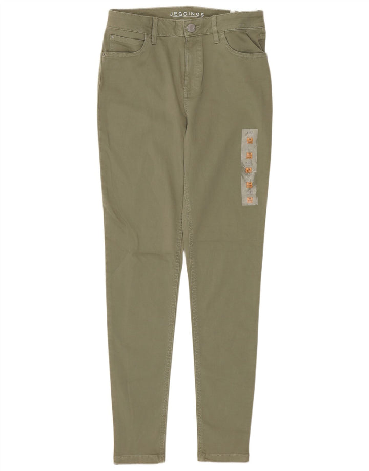 Blugi jegging obișnuiți pentru femei Marks & Spencer UK 10 mici W28 L29 verde