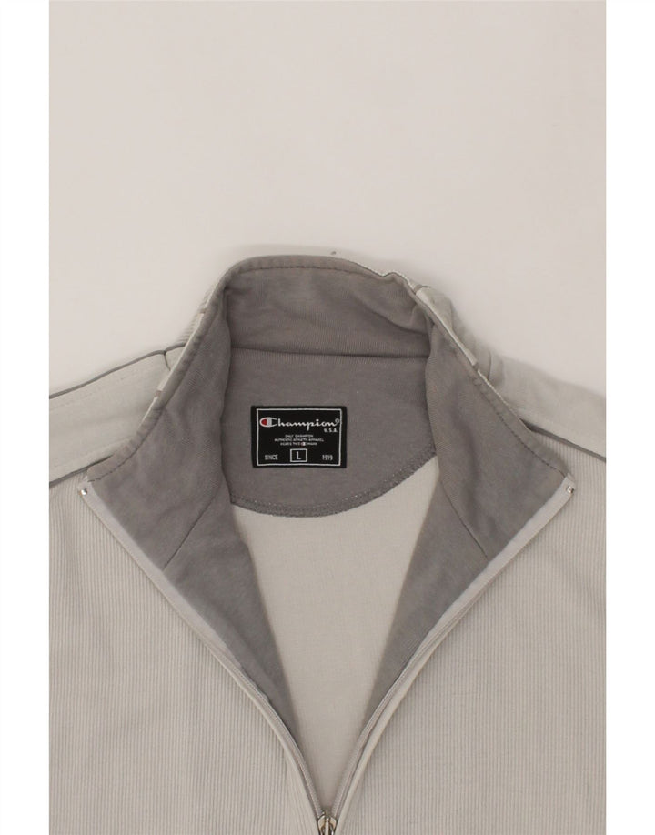 CHAMPION Womens Tracksuit Top Jacket UK 16 Large Grey Vintage Champion and Second-Hand Champion from Messina Hembry 