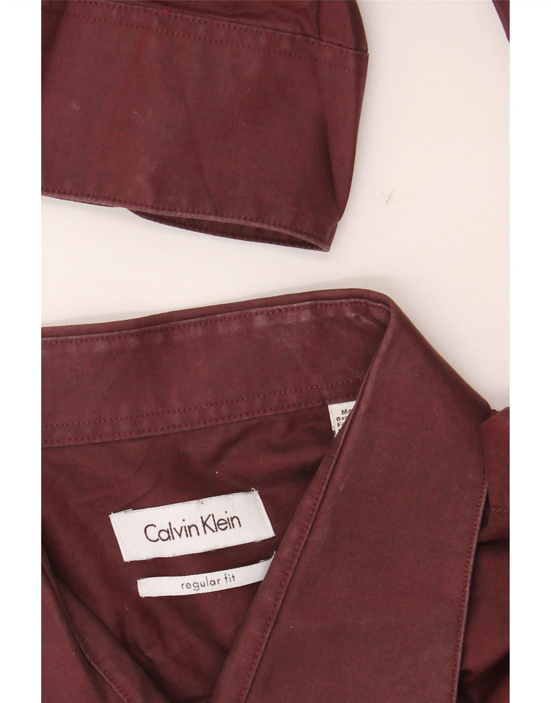 Cămașă CALVIN KLEIN pentru bărbați, cu formă regulată, mărimea 18 2XL, bumbac maro