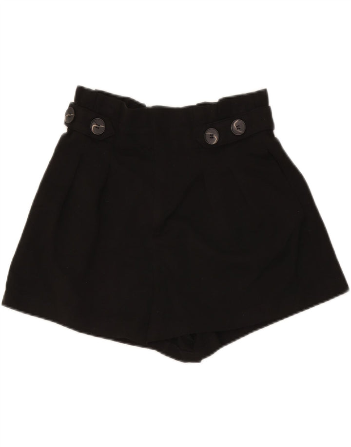 Pantaloni scurți casual pentru femei Trafaluc cu talie înaltă Zara Medium W26 Poliester negru