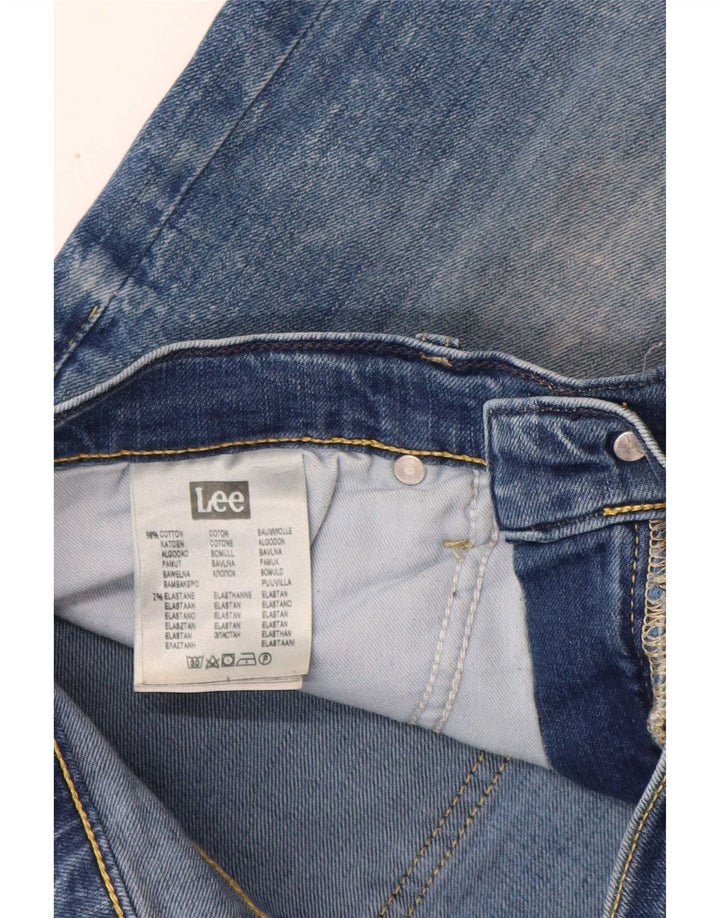 Pantaloni scurți din blugi pentru bărbați Lee W31, bumbac albastru mediu