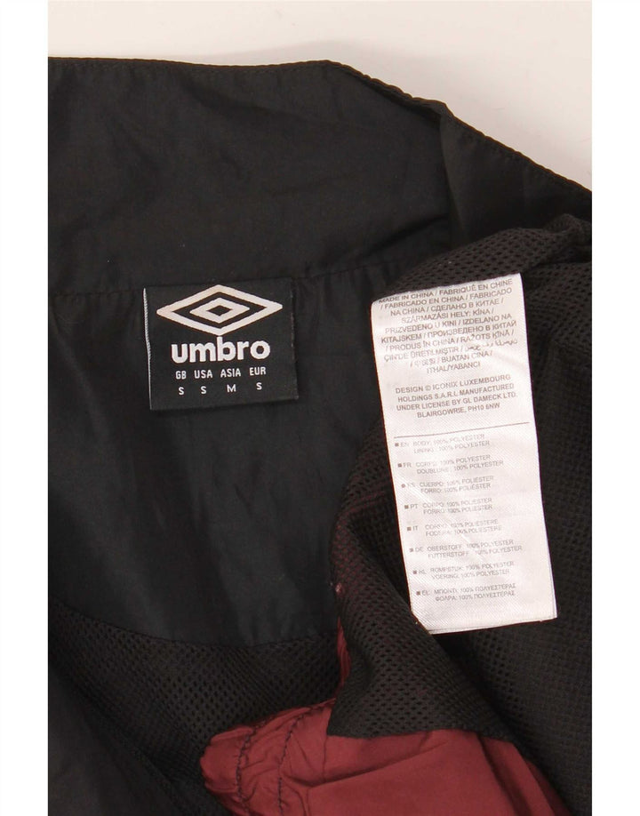 Jachetă de top pentru trening grafic Umbro pentru bărbați, mică, maro, din poliester