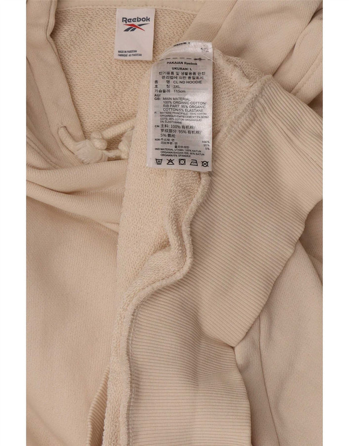 Jumper Reebok pentru bărbați, mare din bumbac alb
