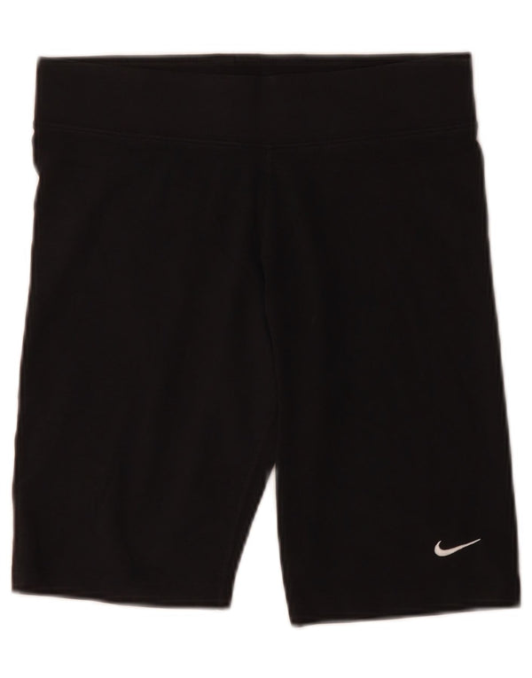 Pantaloni scurti sport Nike pentru femei UK 12, bumbac mediu negru