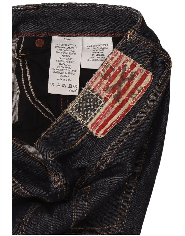 Blugi drepti pentru femei Ralph Lauren W32 L33 bumbac bleumarin