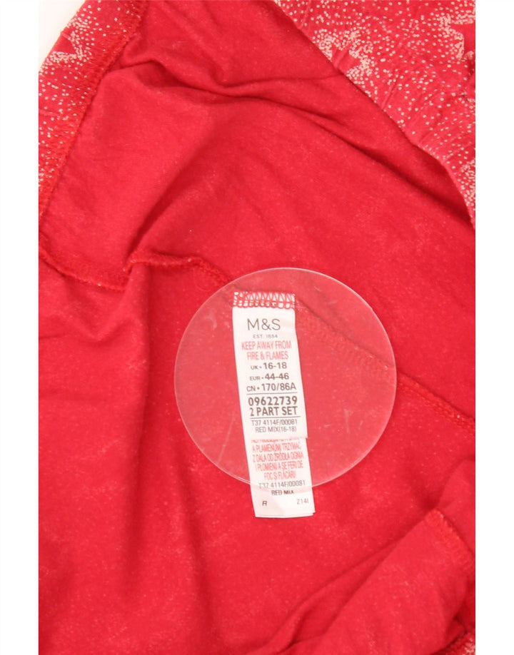 Pantaloni casual pentru femei Marks & Spencer, cu model abstract, UK 16/18 Large W36