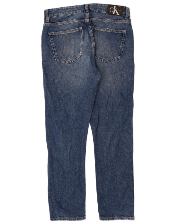 Blugi slim pentru baieti Calvin Klein 15-16 ani W30 L29 albastru bumbac