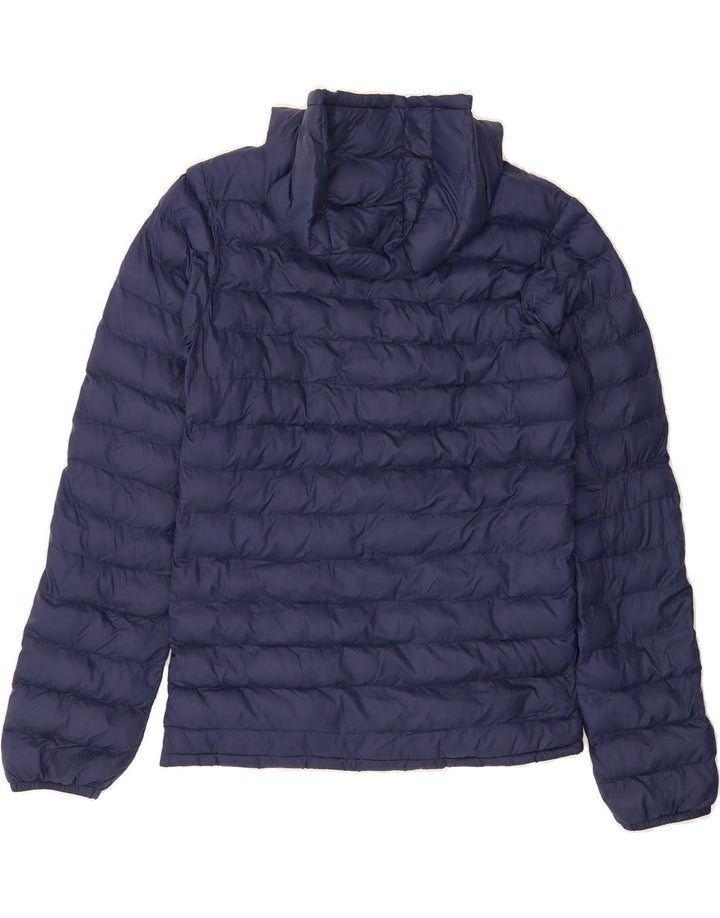 MOUNTAIN WAREHOUSE Boys Hooded Padded Jacket 12-13 Years Navy Blue Nylon Vintage Mountain Warehouse and Second-Hand Mountain Warehouse from Messina Hembry 