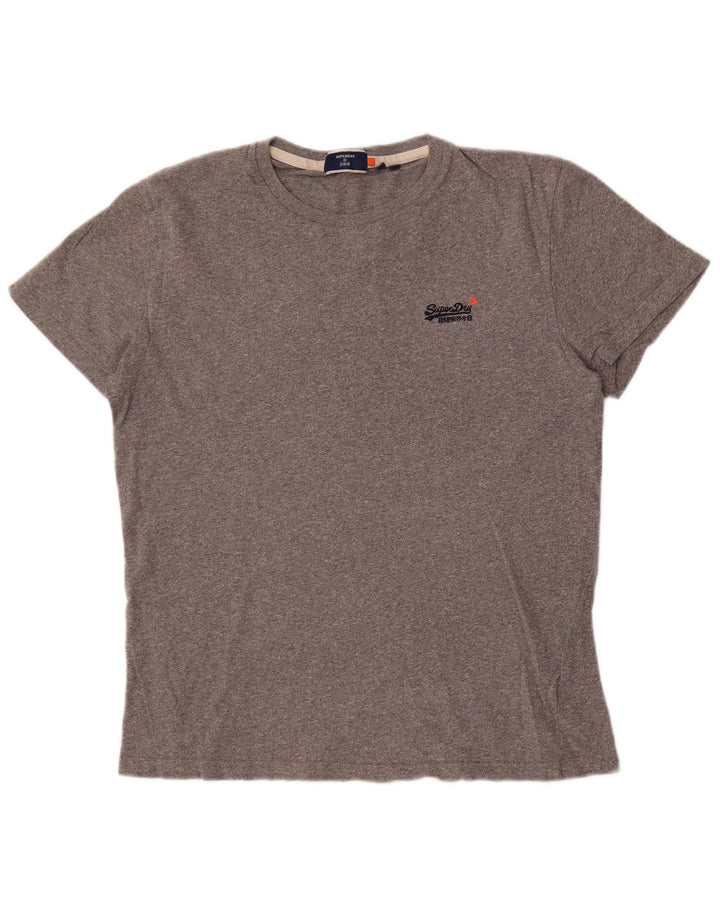Tricou Superdry pentru bărbați Top mare din bumbac cu pete gri