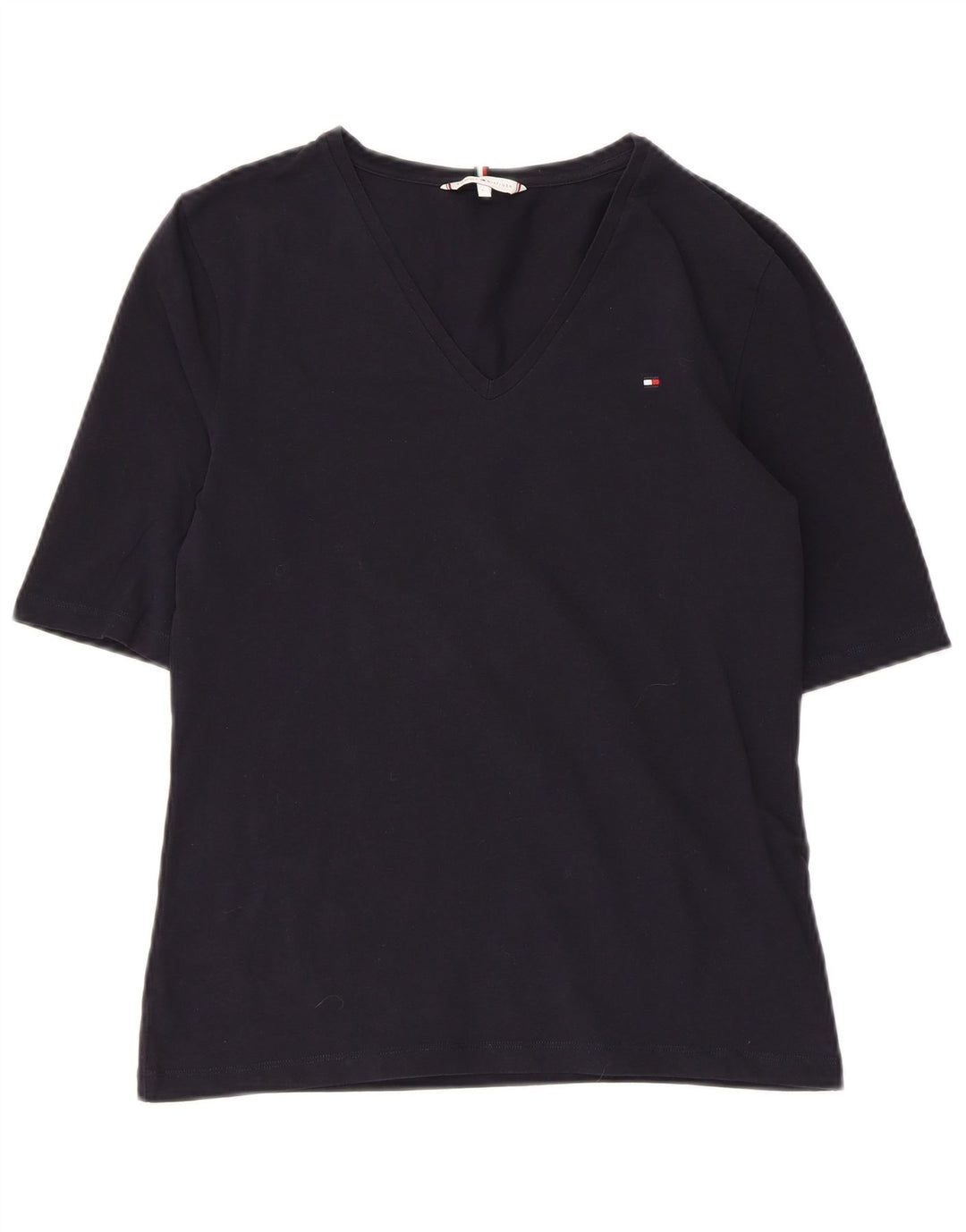 TOMMY HILFIGER Tricou pentru femei Top UK 14 Mare Bumbac bleumarin