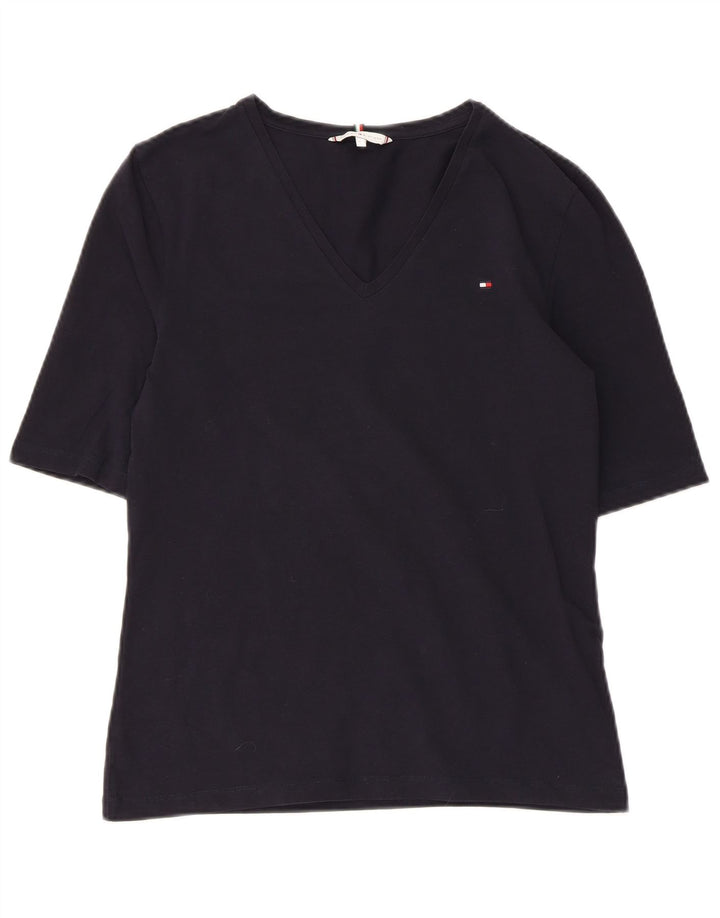 TOMMY HILFIGER Tricou pentru femei Top UK 14 Mare Bumbac bleumarin