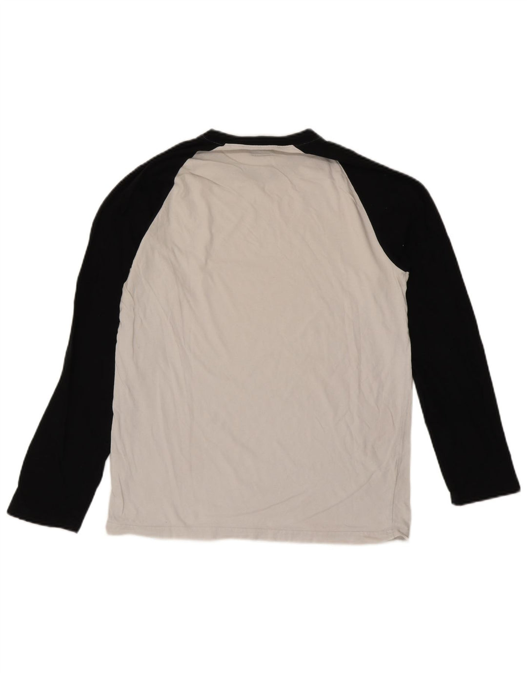 Top pentru bărbați Dickies cu mânecă lungă, mare, alb, color block, bumbac