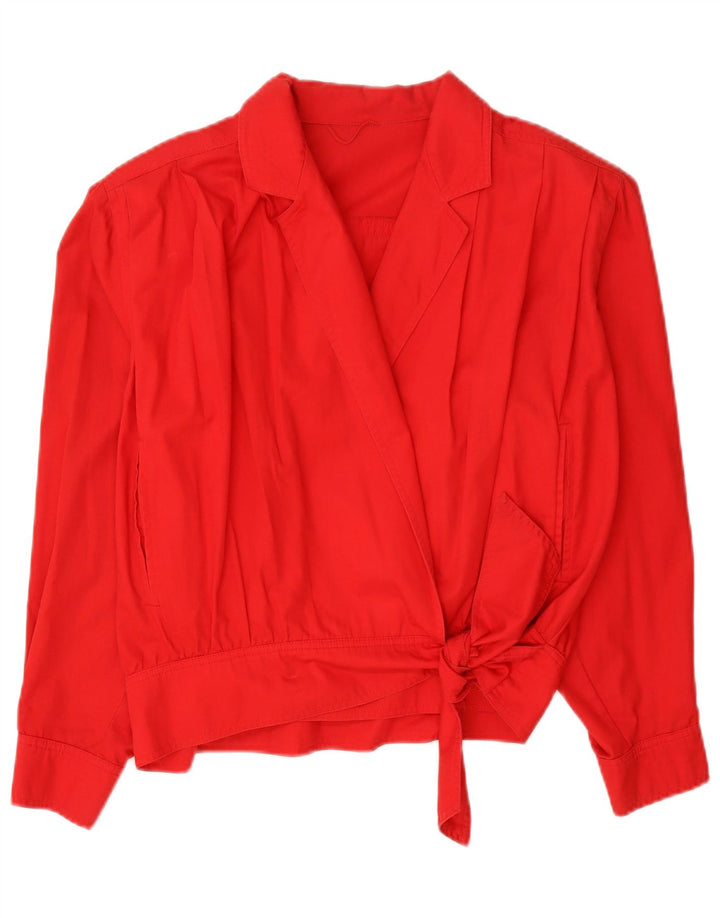 Jachetă Bomber Crop Wrap pentru femei Marella UK 12 Medium Red