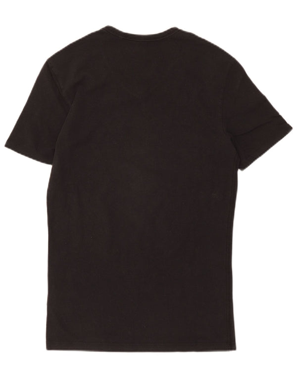 Tricou grafic pentru bărbați Guess Extra Slim Top XS Bumbac negru