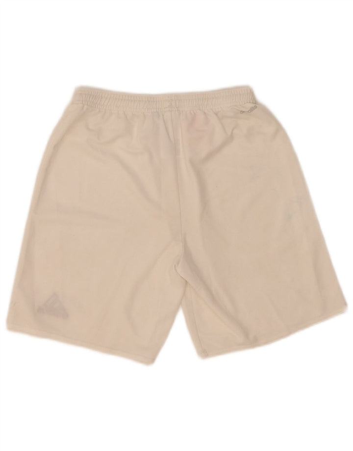 Pantaloni scurți sport adidas Climalite 13-14 ani, alb, poliester