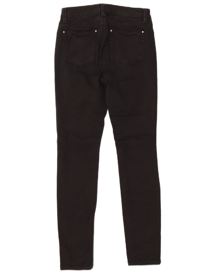 WAREHOUSE Blugi skinny pentru femei UK 10 Small W28 L30 Bumbac negru