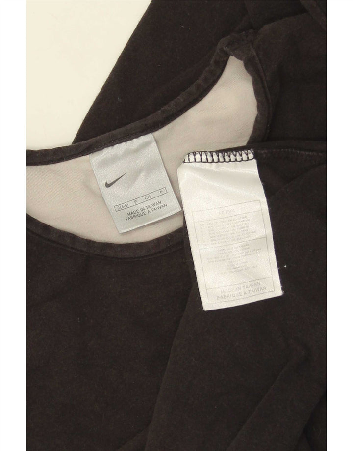 Top pentru femei Nike cu mânecă lungă US 4/6 Small Black Bumbac