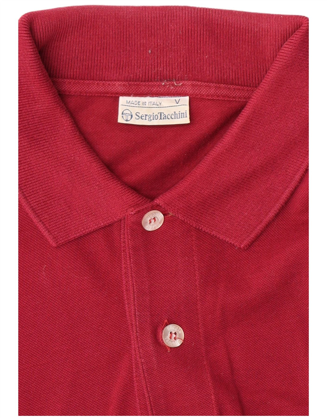 SERGIO TACCHINI Tricou polo cu mânecă lungă pentru bărbați, bumbac maro mediu