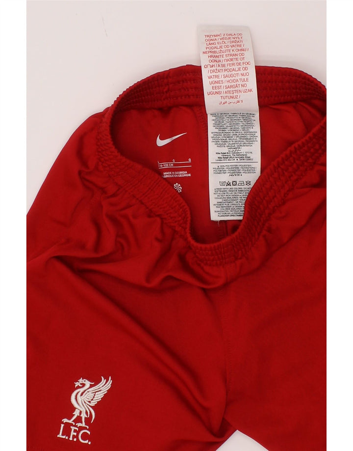 Pantaloni scurți sport Nike Liverpool pentru băieți 6-7 ani, mari, roșu, poliester