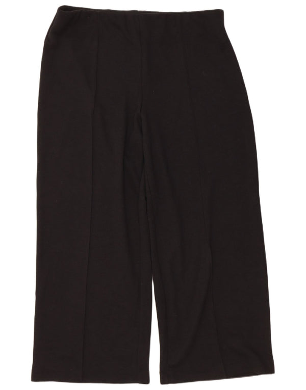 Marks & Spencer Pantaloni casual pentru femei cu picioare largi UK 20 2XL W40 L30 Negru
