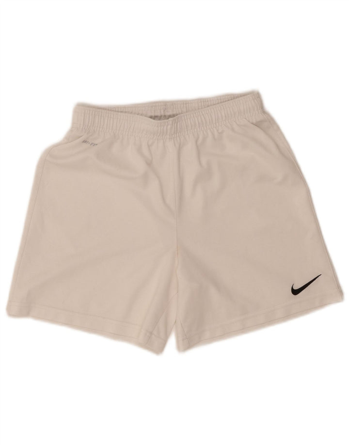 NIKE Boys Dri Fit Sport Shorts 12-13 Years Large White