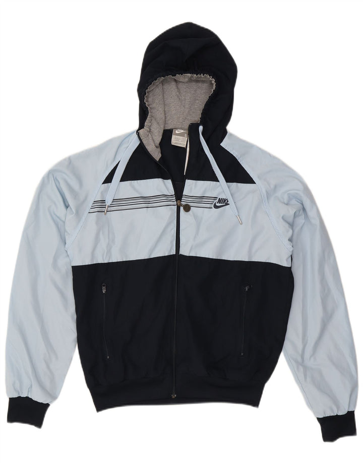 Jachetă de trening cu glugă Nike pentru bărbați Marea Britanie 36/38, albastru, color block