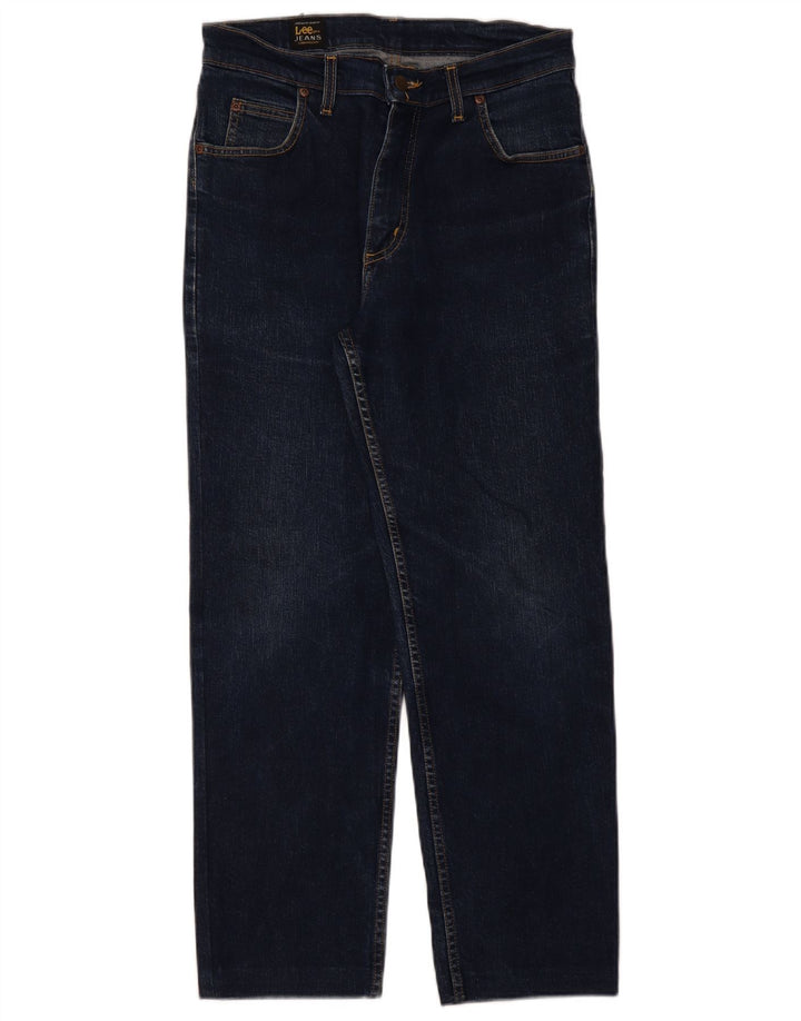 Blugi Lee Brooklyn Straight pentru bărbați W32 L28 Bumbac bleumarin