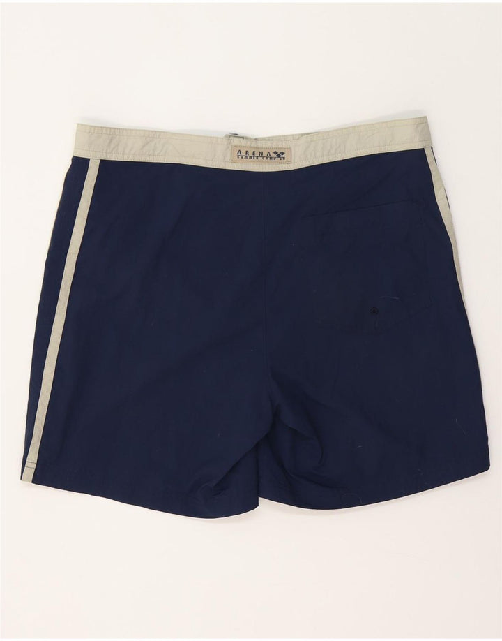 Pantaloni scurți de înot Arena pentru bărbați, mari, bleumarin, poliester color bloc
