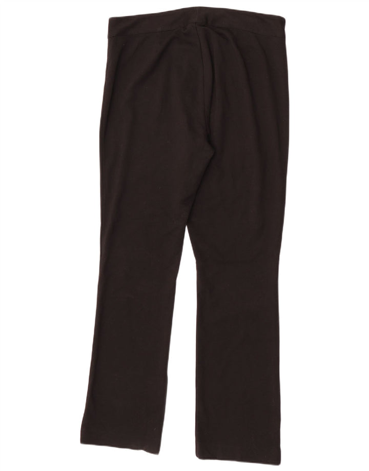 Pantaloni casual drepti pentru femei Chaps US 12 Large W32 L32 Poliester negru