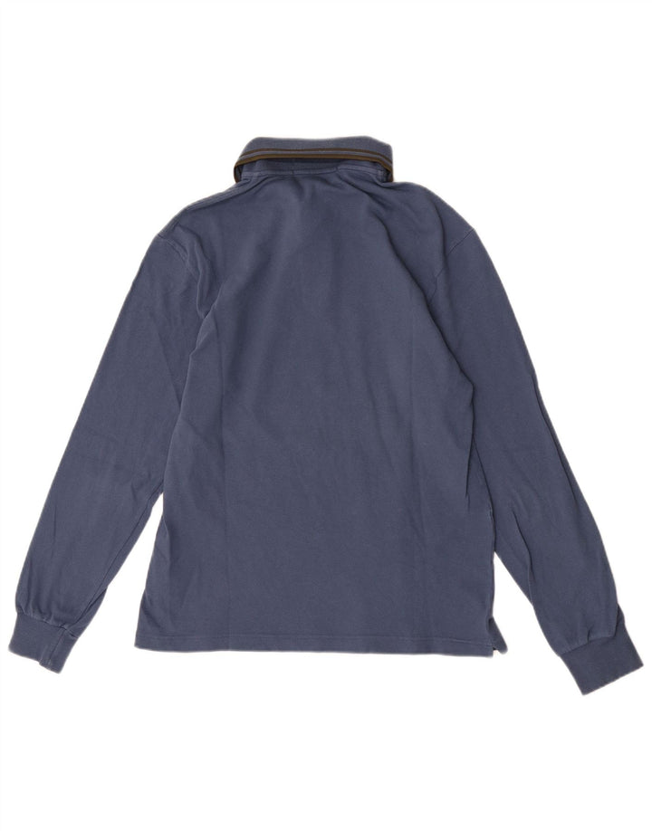Cămașă polo Fred Perry pentru bărbați, ușor și elastic, cu mânecă lungă, bleumarin mic