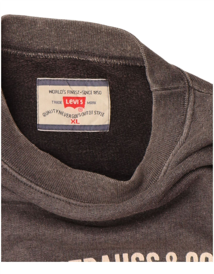 Pulover cu grafică Levi's pentru bărbați, XL, gri