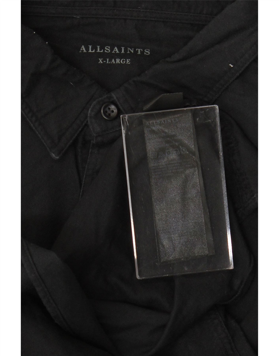 Cămașă bărbați ALL SAINTS XL bumbac negru